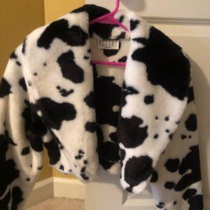 Faux fur bolero jacket